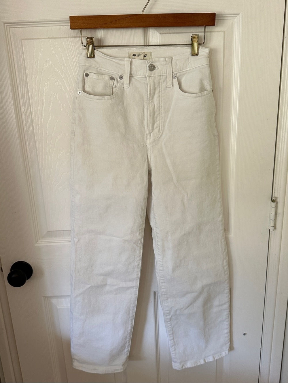 Madewell perfect vintage crop White Jean